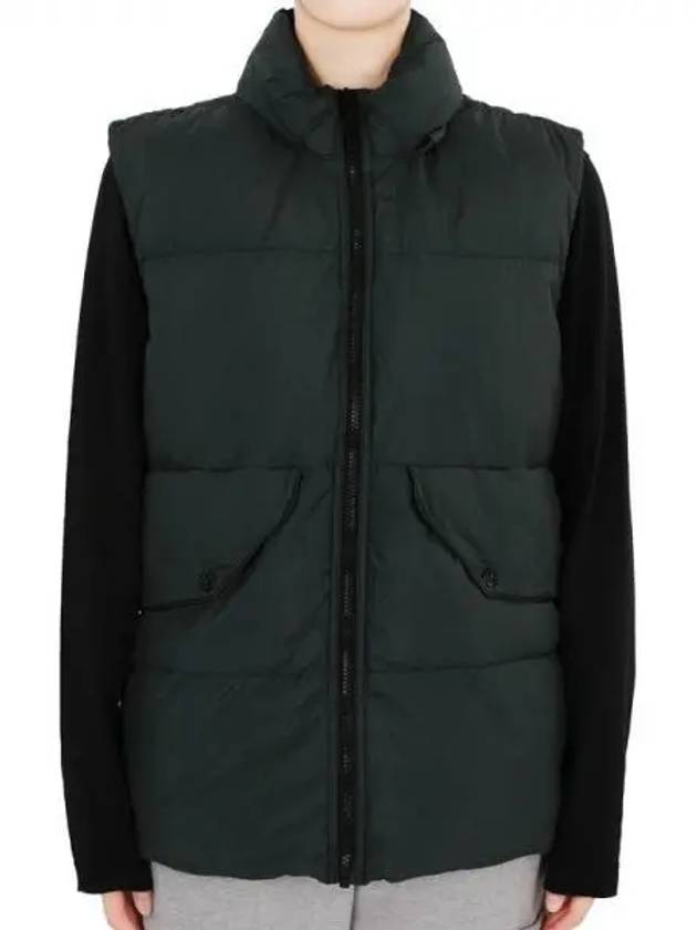 Kids Wappen Patch Down Padded Vest Dark Green - STONE ISLAND - BALAAN 2