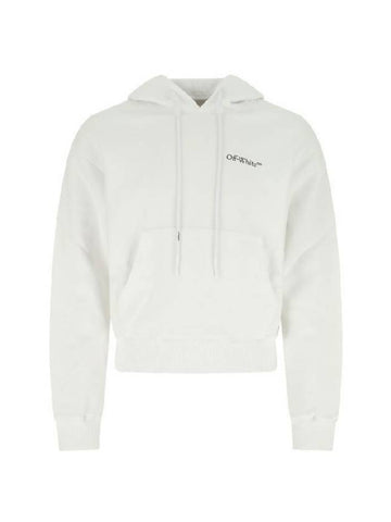 Back Graphic Printing Logo Hoodie White - OFF WHITE - BALAAN 1