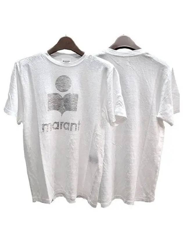 ZEWEL Linen silver short sleeve t shirt TS00 1094446 - ISABEL MARANT - BALAAN 1