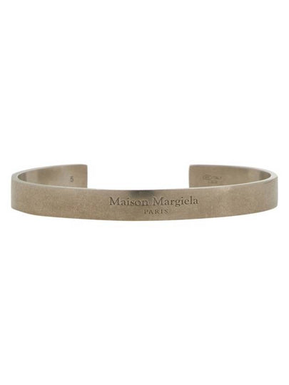 Ingraving Logo Cuff Bracelet Silver - MAISON MARGIELA - BALAAN 2