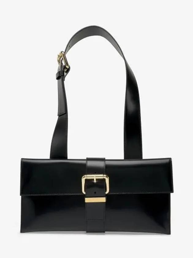 Refurbished Women s Carol Semi Patent Leather Shoulder Bag Black 22SSCROSBLWMEDBL - BY FAR - BALAAN 2