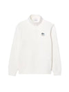 Unbrush Fleece Sweatshirt White - LACOSTE - BALAAN 1