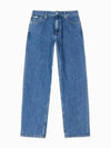 Jeans 90s Denim Straight Jeans Mid Blue - CALVIN KLEIN - BALAAN 2