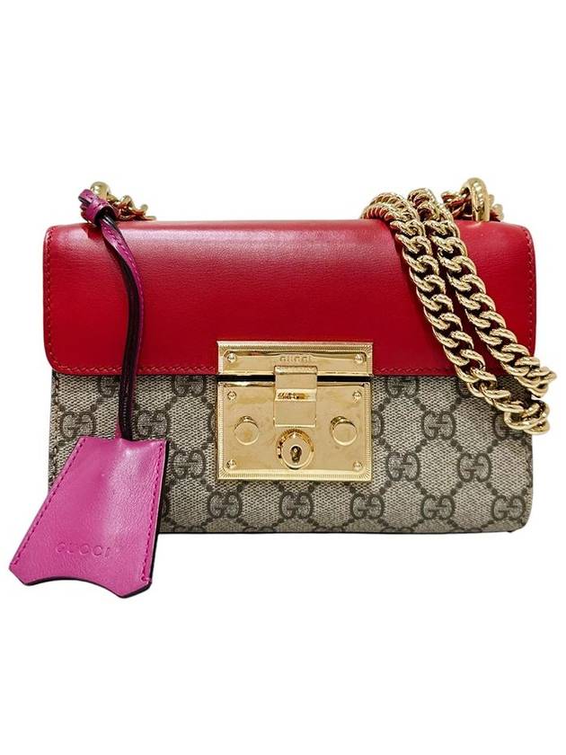 409487 Pink Padlock Small Chain Shoulder Bag - GUCCI - BALAAN 1