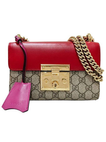 409487 Pink Padlock Small Chain Shoulder Bag - GUCCI - BALAAN 1