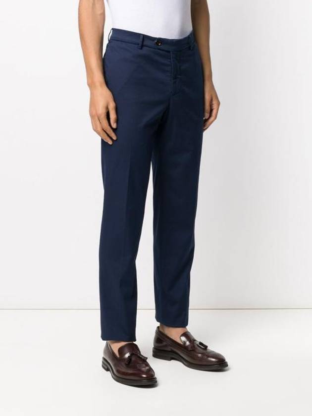 Tapered Chino Cotton Straight Pants Navy - BRUNELLO CUCINELLI - BALAAN 4