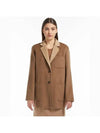 Moritz Pocket Alpaca Cashmere Jacket Brown - MAX MARA - BALAAN 2