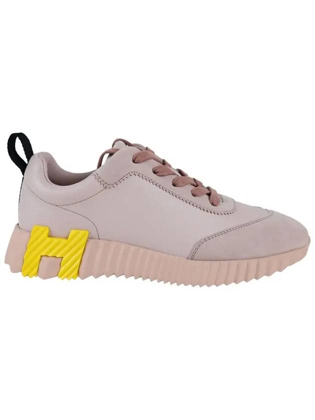 Bouncing Low Top Sneakers Rose Porcelai - HERMES - BALAAN 3