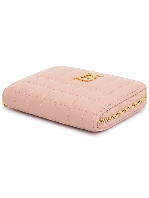 Quilted Lola Leather Card Wallet Pink - BURBERRY - BALAAN 4