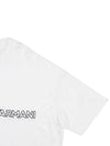 Embroidered Logo Short Sleeve T-Shirt White - EMPORIO ARMANI - BALAAN 5