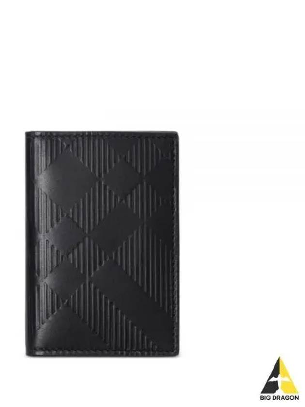 Check 2 Fold Card Wallet Black - BURBERRY - BALAAN 2