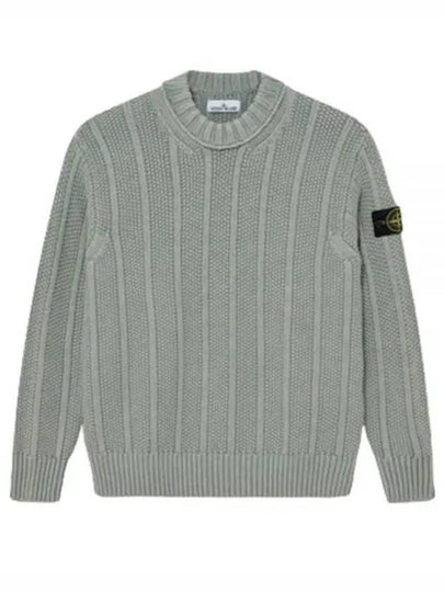 Wappen Patch Mock Neck Knit Top Sage Green - STONE ISLAND - BALAAN 2