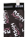 Women's Milan Logo Leggings Black MS026931 110 - MSGM - BALAAN 4
