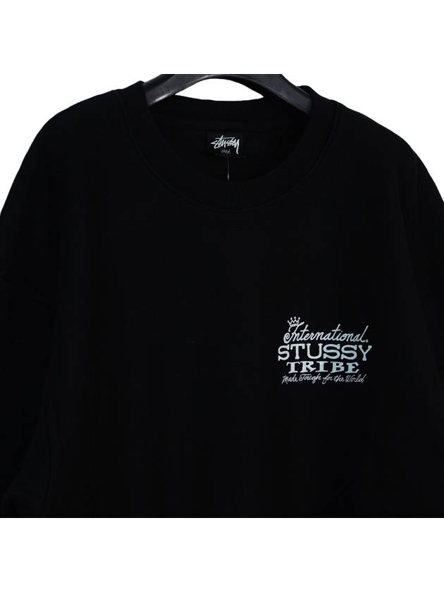 Italian Origin Top Wear East Pigment Dyed Crew Black 1915020 - STUSSY - BALAAN 2