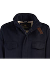 Traveller Cashmere Zip Up Jacket Navy - LORO PIANA - BALAAN 5