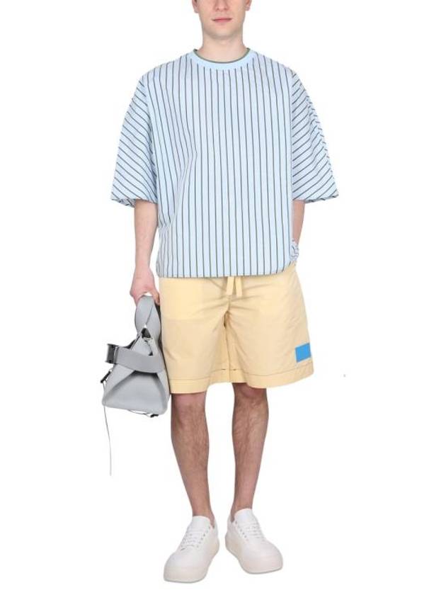 Kimono Stripe Short Sleeve T-Shirt Blue - SUNNEI - BALAAN 3