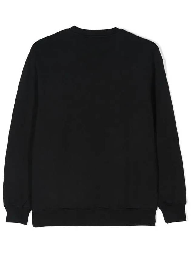 Kids Pink Sketch Logo Sweatshirt Black - MSGM - BALAAN 3