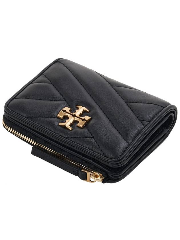 Chevron Half Wallet Black - TORY BURCH - BALAAN 5