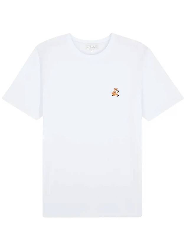 Speedy Fox Patch Comfort Short Sleeve T-Shirt White - MAISON KITSUNE - BALAAN 2