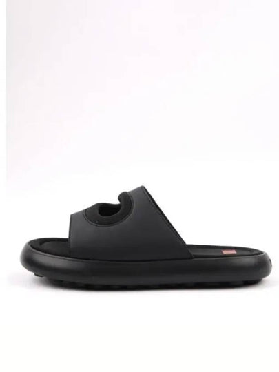 Twins Textile Leather Slide Slipper Black - CAMPER - BALAAN 2