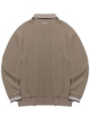 YOKO Collar Neck Two Way Half Zip Up Long Sleeve Sweatshirt BROWN - 20THHOLE - BALAAN 3