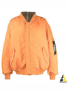 Men's Double Zipper Bomber Jacket Orange - VETEMENTS - BALAAN 2