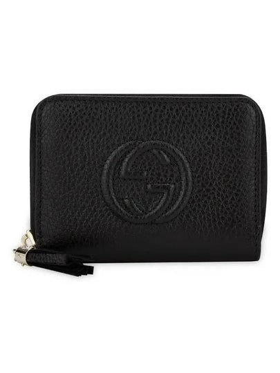 Soho Zipper Tassel Half Wallet Black - GUCCI - BALAAN 2