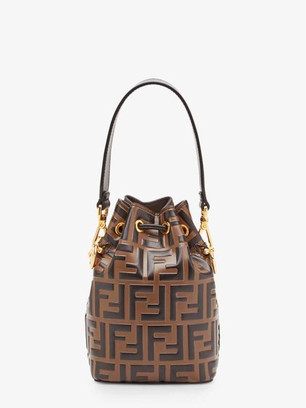 Mon Tresor Small Bucket Bag Brown - FENDI - BALAAN 4