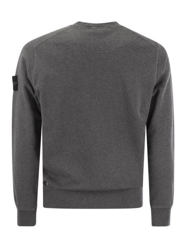 Wappen Patch Garment Dyed Sweatshirt Grey - STONE ISLAND - BALAAN 3