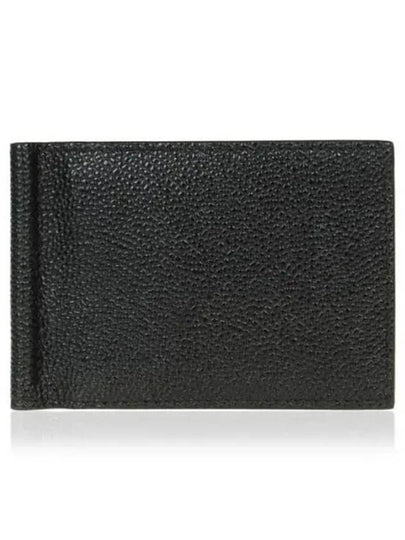 Men's Three Stripes Tab Classic Money Clip Card Wallet Black - THOM BROWNE - BALAAN 2