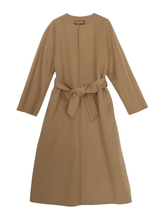 Abetone Cashmere Wrap Single Coat Camel - MAX MARA - BALAAN 2