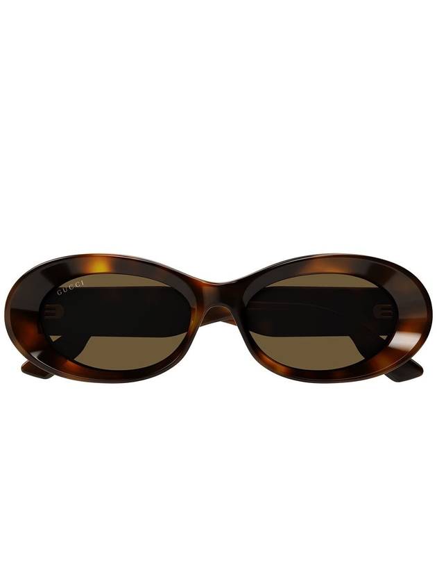 tortoiseshell oval frame sunglasses GG1527S - GUCCI - BALAAN 2