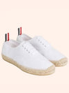 Canvas Espadrilles Heritage Low Top Sneakers White - THOM BROWNE - BALAAN 2