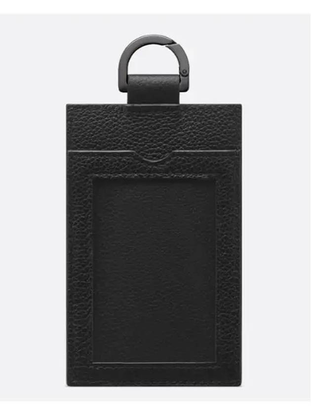 Vertical Gravity Leather Card Wallet Black - DIOR - BALAAN 3