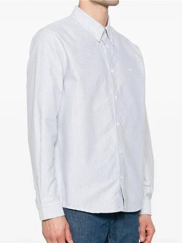 Greg Long Sleeve Shirt Blue - A.P.C. - BALAAN 4