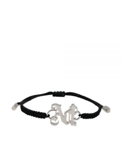 Monogram Bracelet Black Silver - PALM ANGELS - BALAAN 2