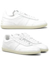 Men's Tabs Leather Low Top Sneakers White - TOD'S - BALAAN 2