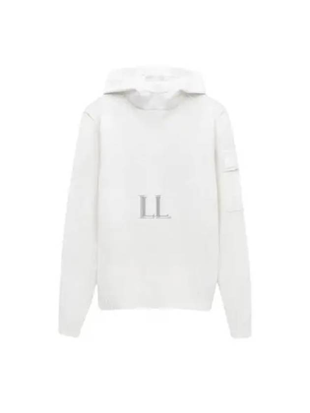 Metropolis Hooded Knit Top White - CP COMPANY - BALAAN 2