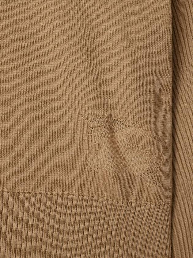 Roll Neck Wool Knit Top Flax - BURBERRY - BALAAN 4