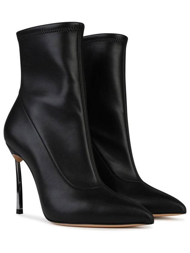 Casadei 'Blade' Black Matt Leather Ankle Boots - CASADEI - BALAAN 2