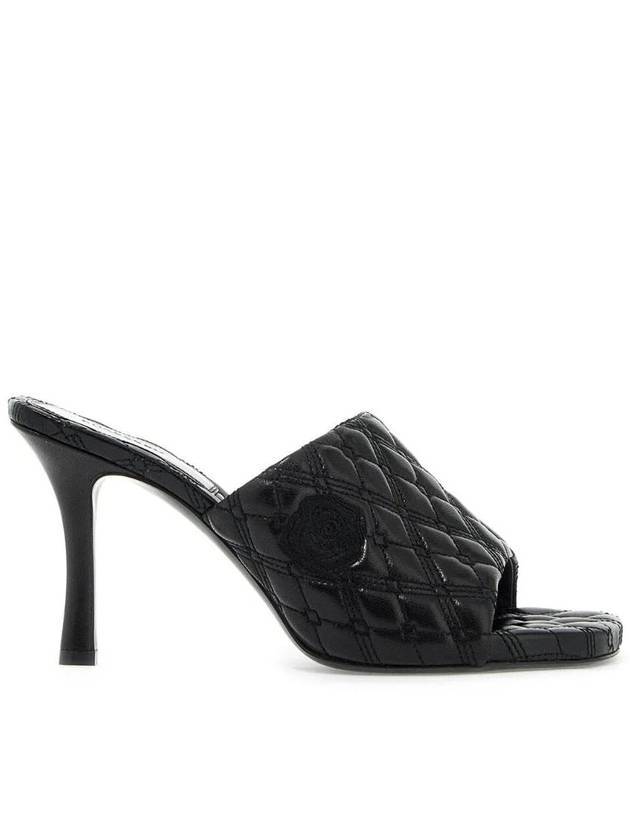 Quilt Leather Mule Heel Black - BURBERRY - BALAAN 1