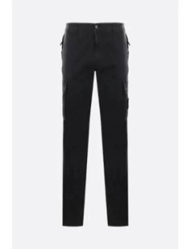 Compass Badge Cargo Straight Pants Black - STONE ISLAND - BALAAN 2