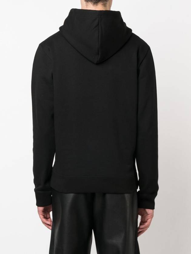 Embroidered Logo Hoodie Black - COURREGES - BALAAN 5