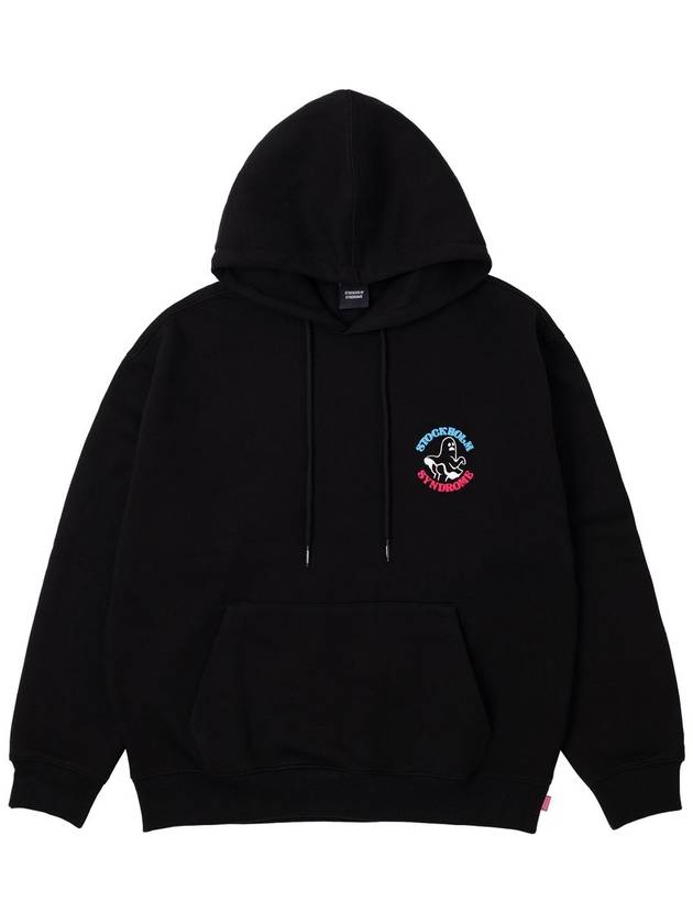 Men's Logo Print Hoodie Black - STOCKHOLM SYNDROME - BALAAN 3