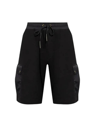 Drawstring Cargo Shorts Black - MONCLER - BALAAN 1