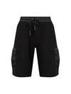 Drawstring Cargo Shorts Black - MONCLER - BALAAN 1