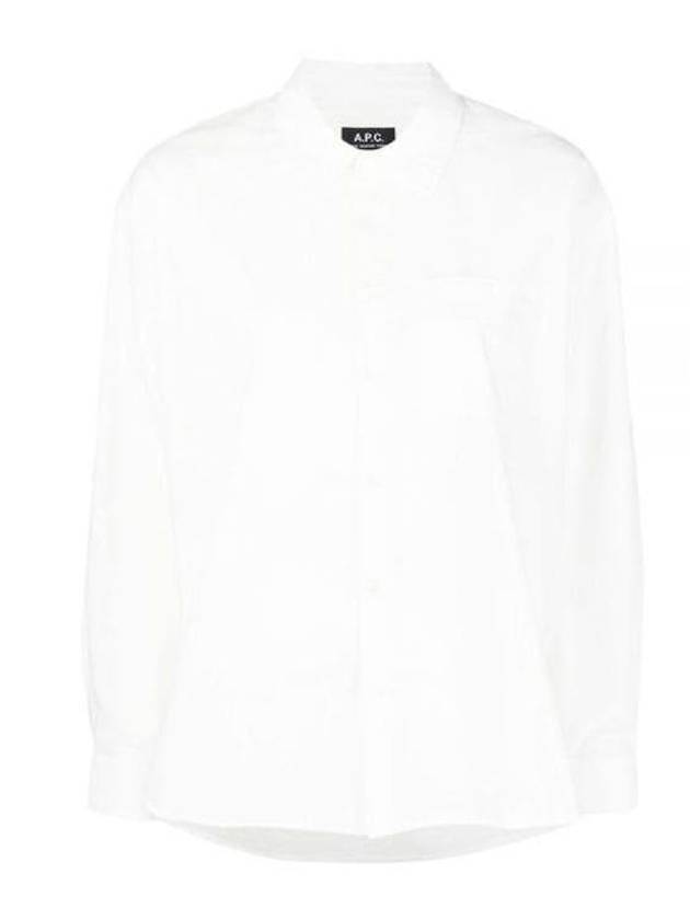 Boyfriend Long Sleeve Shirt White - A.P.C. - BALAAN 2