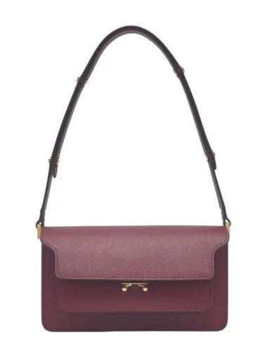 Saffiano Trunk East West Bag Ruby - MARNI - BALAAN 1