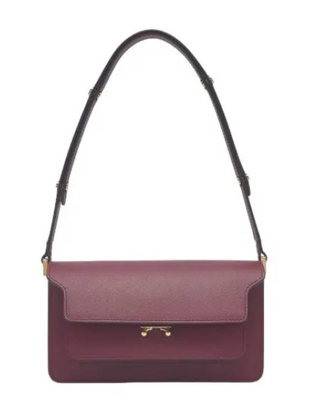 Saffiano Trunk East West Bag Ruby Shoulder - MARNI - BALAAN 1