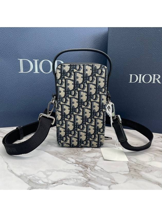 Oblique Phone Pouch Cross Bag - DIOR - BALAAN.